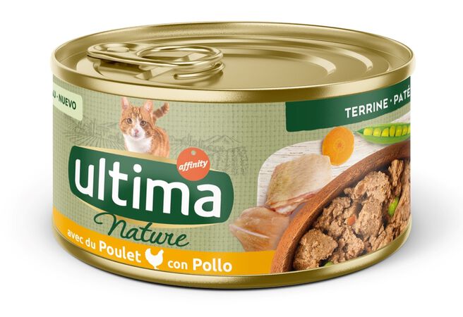 Comida para gatos con pollo Ultima Nature 85g