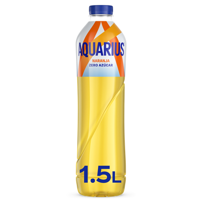 Bebida isot&oacute;nica zero Aquarius 1,5l naranja