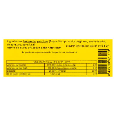 Boqueron anchoa matrimonio cantabri I&ntilde;aki 70g