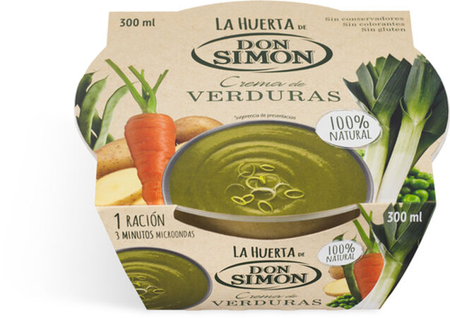 Crema verduras sin gluten La Huerta 300ml