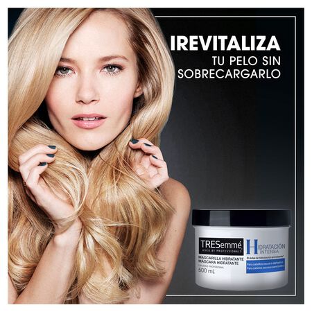 Mascarilla capilar hidratante Tresemmé 500ml cabellos secos o dañados