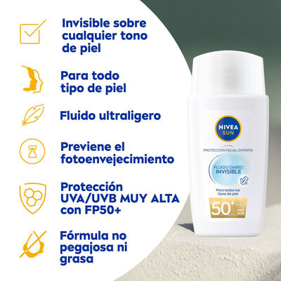 Fluido Facial Diario Invisible FP50+ 40 ml