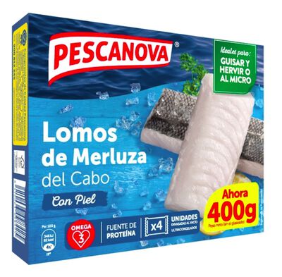 Merluza lomos Pescanova 400g