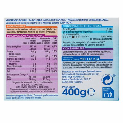 Ventresca merluza Alipende 400g