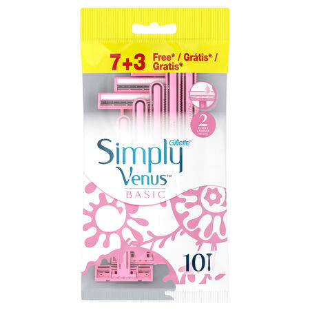 Máquina de depilar desechable venus Gillette 7+3 unidades simply