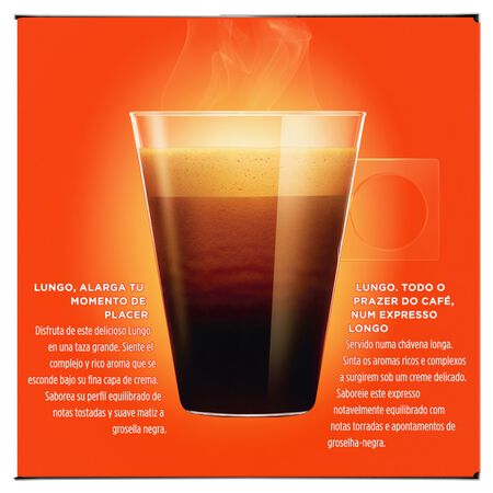 Café nescafé Dolce Gusto Lungo 16 cápsulas intensidad 6