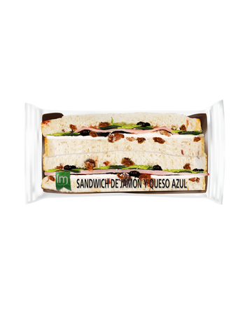 Sandwich gourmet de jamón y queso azul LM 160g