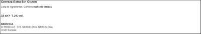 Cerveza sin gluten Daura M&auml;rzen botella 33cl