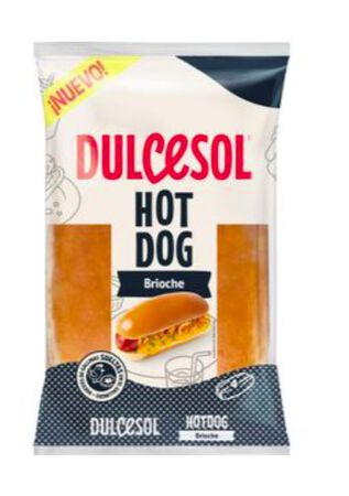 Pan hot dog brioche de 4 unid Dulcesol