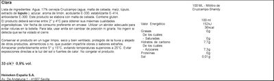Cerveza con lim&oacute;n Cruzcampo Shandy lata 33cl