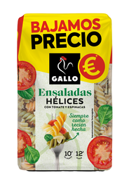 Hélices con tomate y espinacas Gallo 400 g