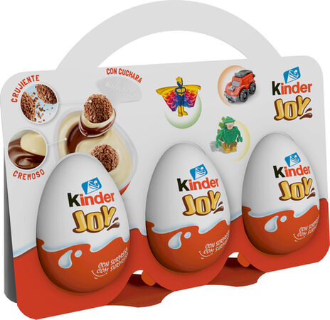 Huevo sorpresa de chocolate kinder 3u joy