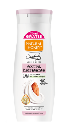 Loci&oacute;n natural honey extra hidratante 330+70 ml