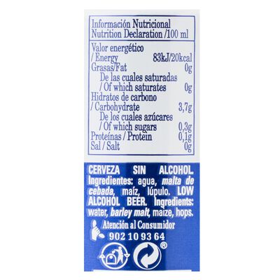 Cerveza sin alcohol Adlerbrau lata 33cl