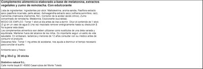 Melatonina ashwaganda Distintivo Natura 30uds