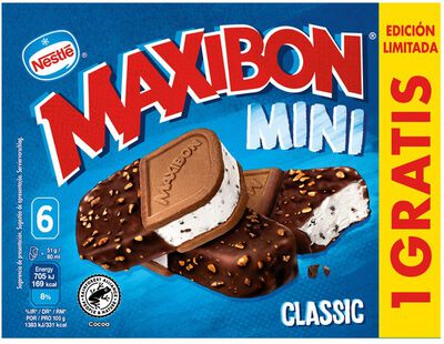 Helado mini Maxibon con 5 más 1 unidades classic Nestlé