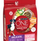 Alimento para perro PURINA ONE&reg; MEDIUM/MAXI >10kg Delicate Salm&oacute;n y Arroz 2,5kg