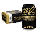 Refresco cola Coca-Cola 33cl pack lata 12 zero az&uacute;car zero cafe&iacute;na