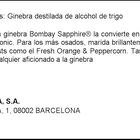 Ginebra Bombay Sapphire 70cl Reino Unido