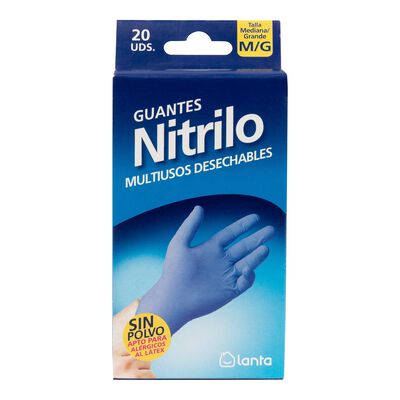 Guantes de nitrilo Lanta 20 unidades Talla M/G