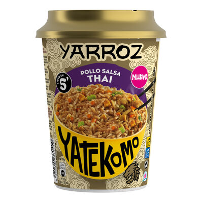 Yarroz de Pollo con salsa Thai Yatekomo vaso 83g