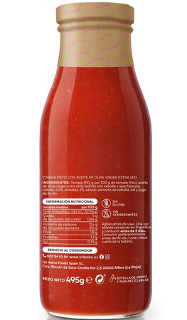 Tomate frito creaciones Orlando 495g receta dulce