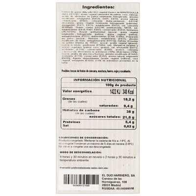 Tarta de queso y ar&aacute;ndanos 600g