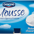 Mousse Danone pack 4 natural azucarado