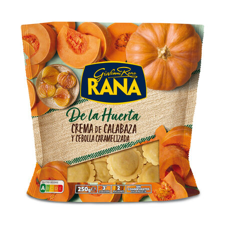Pasta fresca ravioli relleno de calabaza Rana 250g