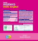 Papel higiénico Lanta 18 rollos doble longitud