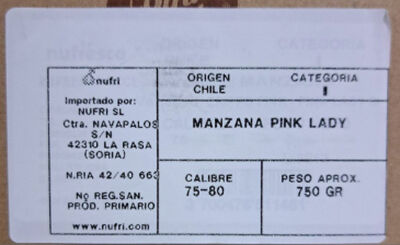 Manzana Pink Lady bandeja 750g
