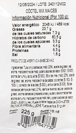 Cóctel de frutos secos mix Alipende 225g