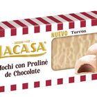 Turr&oacute;n de mochi con pralin&eacute; de chocolate Lacasa 200g