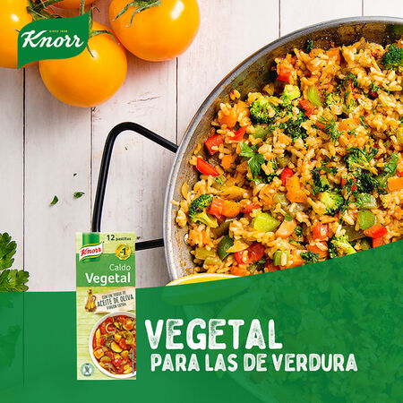 Caldo en pastillas vegetal sin gluten Knorr 12u