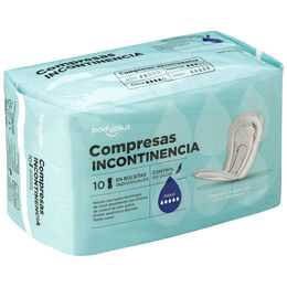Compresa de incontinencia Bodyplus 10 unidades maxi