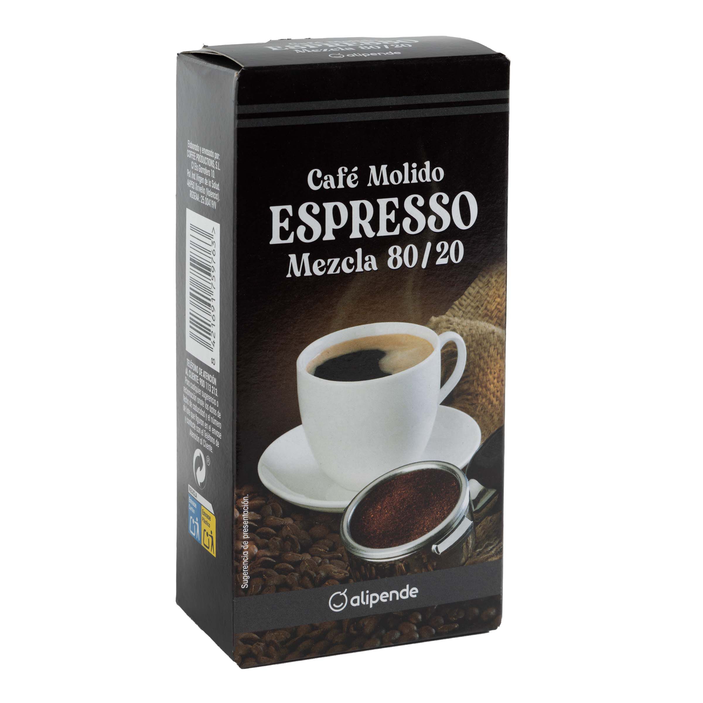Café molido Alipende 250g espresso mezcla 80/20