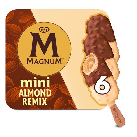 Helado Magnum mini almendra remix 6 uds