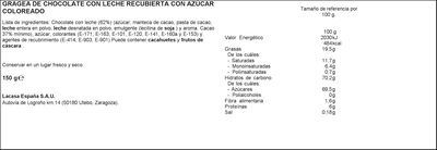 Gragea de chocolate Lacasitos 150g