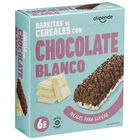 Barritas de cerales con chopcolate blanco Alipende 138g