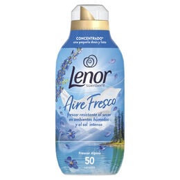 Suavizante frescor alpino LENOR, botella 50 dosis 50 lavados