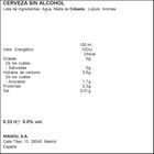 Cerveza sin alcohol San Miguel 0,0% lata 33cl