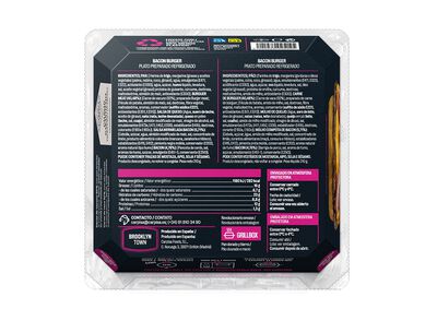 Bacon burguer broklyn town 92% vacuno 210g