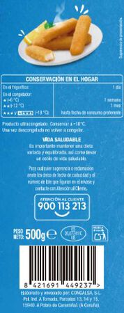 Merluza en varitas Alipende 500g