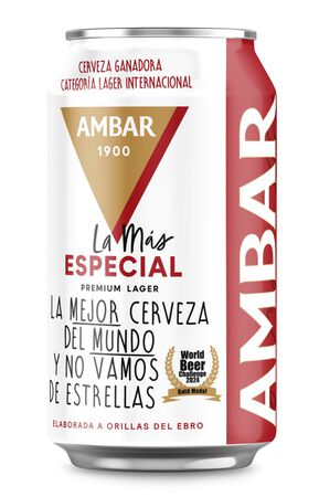 Cerveza Rubia Ambar Lata 33cl Especial
