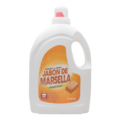 Detergente líquido Lanta 46 lavados jabón de Marsella