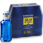 Agua mineral Solan de Cabras 0,5l pack 6 unidades
