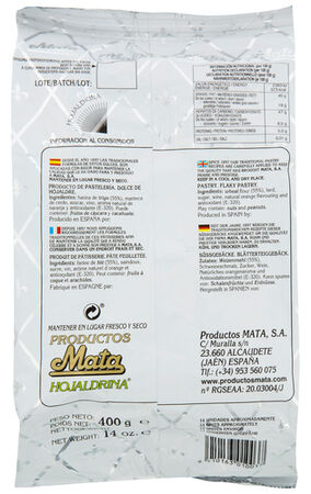 Hojaldrina bolsa Mata 400g