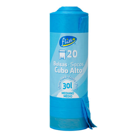 Bolsas de basura Fliss 20 uds cubo alto 30l con autocierre