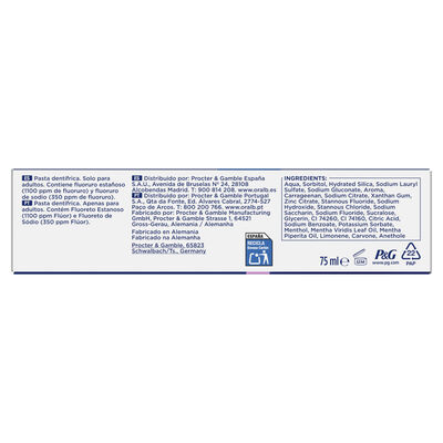 Pasta dental Oral-B 75ml protecci&oacute;n de enc&iacute;as