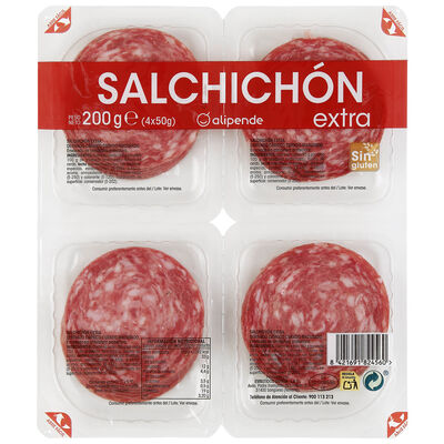 Salchichón en lonchas Alipende pack 4 de 50g